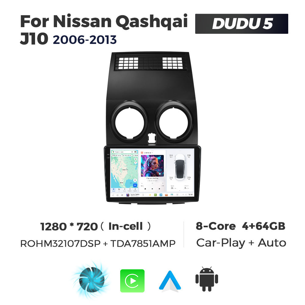 DUDU7 Nissan Qashqai 2006-2013 Head Unit Car Stereo | Apple CarPlay & Android Auto