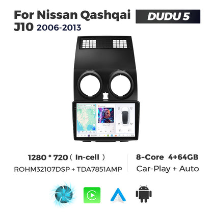 DUDU7 Nissan Qashqai 2006-2013 Head Unit Car Stereo | Apple CarPlay & Android Auto