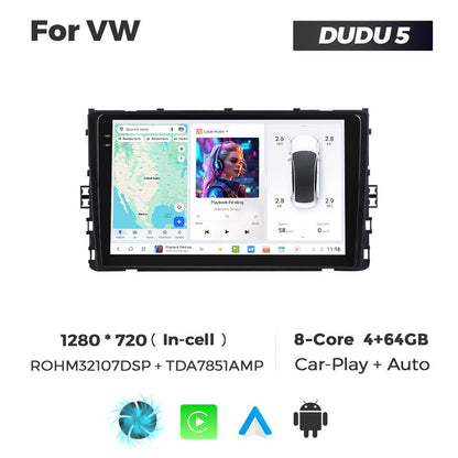 DUDU7 Volkswagen T6.1 Transporter Polo MK6 Arteon Golf MK7 Polo MK6/7 T-Cross T-Roc Taigo Head Unit Car Stereo | Apple CarPlay & Android Auto
