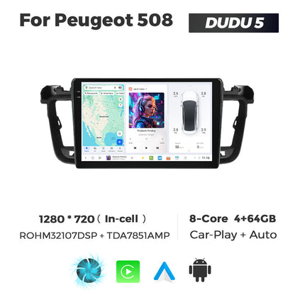 DUDU7 Peugeot 508 508SW 2011-2018 Head Unit Car Stereo | Apple CarPlay & Android Auto
