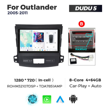 DUDU7 Citroen C-Crosser Peugeot 4007 Mitsubishi Outlander 2005-2012 Head Unit Car Stereo | Apple CarPlay & Android Auto