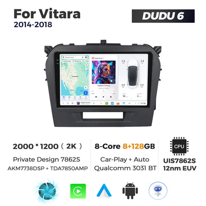 DUDU7 Suzuki Vitara 2014-2018 Head Unit Car Stereo | Apple CarPlay & Android Auto