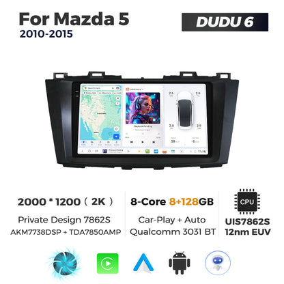DUDU7 Mazda 5 2010-2015 Head Unit Car Stereo | Apple CarPlay & Android Auto