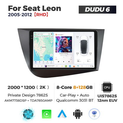 DUDU7 Seat Leon 2005-2012 Head Unit Car Stereo | Apple CarPlay & Android Auto