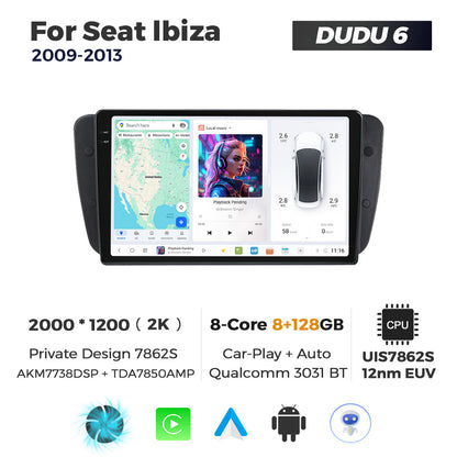 DUDU7 Seat Ibiza 2009-2013 Head Unit Car Stereo | Apple CarPlay & Android Auto