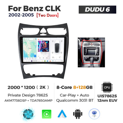DUDU7 Mercedes CLK 2002-2005 Head Unit Car Stereo | Apple CarPlay & Android Auto