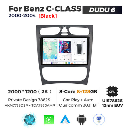 DUDU7 Mercedes C-Class 2000-2004 Head Unit Car Stereo | Apple CarPlay & Android Auto
