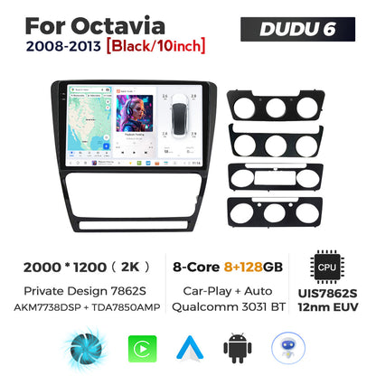 DUDU7 Skoda Octavia 2008-2013 Head Unit Car Stereo | Apple CarPlay & Android Auto