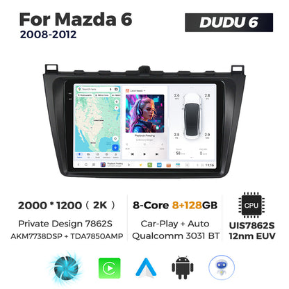 DUDU7 Mazda 6 2008-2012 Head Unit Car Stereo | Apple CarPlay & Android Auto