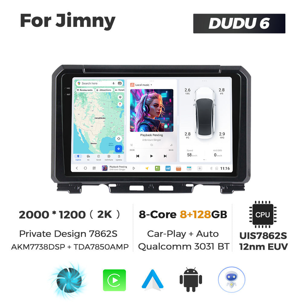 DUDU7 Suzuki Jumny 2018-2026 Head Unit Car Stereo | Apple CarPlay & Android Auto
