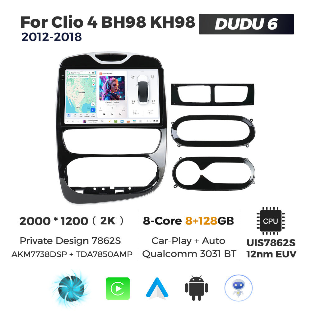 DUDU7 Renault Clio 4 2012-2020 Head Unit Car Stereo | Apple CarPlay & Android Auto