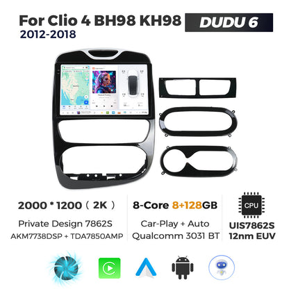 DUDU7 Renault Clio 4 2012-2020 Head Unit Car Stereo | Apple CarPlay & Android Auto