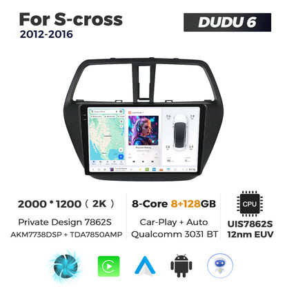 DUDU7 Suzuki S-Cross 2012-2016 Head Unit Car Stereo | Apple CarPlay & Android Auto