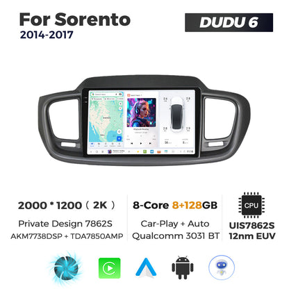 DUDU7 Kia Sorento 2014-2017 Head Unit Car Stereo | Apple CarPlay & Android Auto