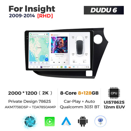 DUDU7 Honda Insight 2009-2014 Head Unit Car Stereo | Apple CarPlay & Android Auto