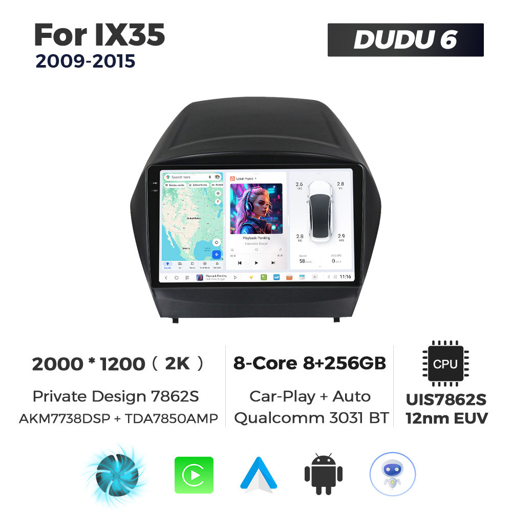 DUDU7 Hyundai Tucson ix35 2009-2015 Head Unit Car Stereo | Apple CarPlay & Android Auto