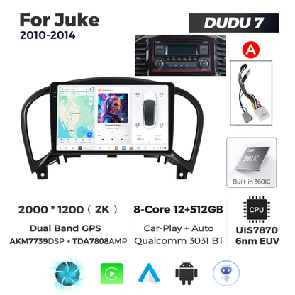 DUDU7 Nissan Juke 2010-2019 Head Unit Car Stereo | Apple CarPlay & Android Auto