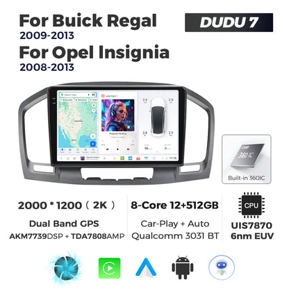 DUDU7 Vauxhall Insignia 2008-2013 Head Unit Car Stereo | Apple CarPlay & Android Auto