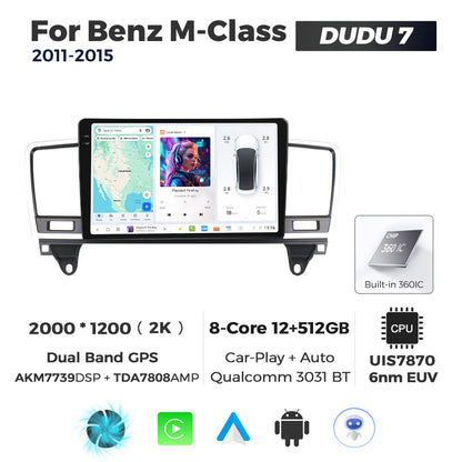 DUDU7 Mercedes ML GL 2011-2015 Head Unit Car Stereo | Apple CarPlay & Android Auto
