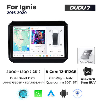 DUDU7 Suzuki Ignis 2016-2020 Head Unit Car Stereo | Apple CarPlay & Android Auto