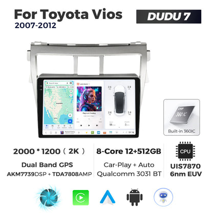 DUDU7 Toyota Verso 2007-2012 Head Unit Car Stereo | Apple CarPlay & Android Auto
