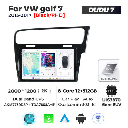 DUDU7 Volkswagen Golf MK7 2013-2017 Head Unit Car Stereo | Apple CarPlay & Android Auto