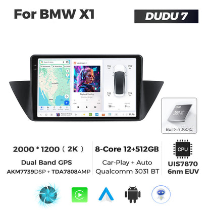 DUDU7 BMW X1 2009-2015  Head Unit Car Stereo | Apple CarPlay & Android Auto