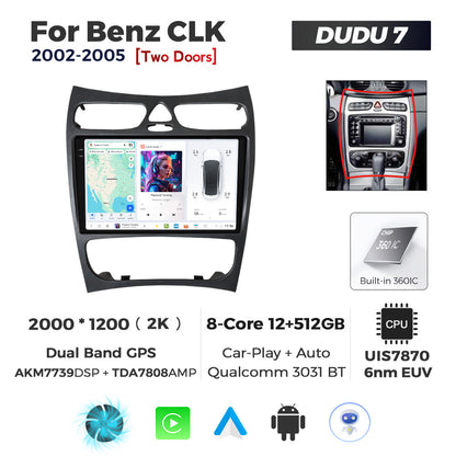 DUDU7 Mercedes CLK 2002-2005 Head Unit Car Stereo | Apple CarPlay & Android Auto