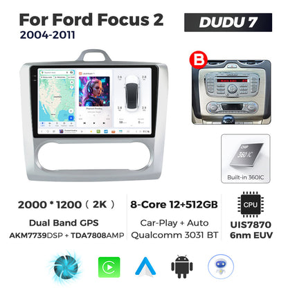 DUDU7 Ford Focus 2004-2011 Head Unit Car Stereo | Apple CarPlay & Android Auto