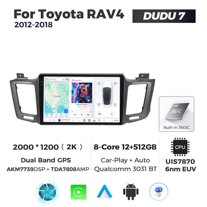 DUDU7 Toyota RAV4 2012-2018 Head Unit Car Stereo | Apple CarPlay & Android Auto
