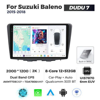 DUDU7 Suzuki Baleno 2015-2018 Head Unit Car Stereo | Apple CarPlay & Android Auto