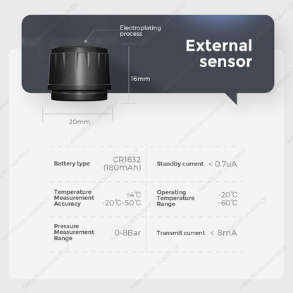 TPMS Tyre Pressure Monitoring System | Built-in or External Sensors