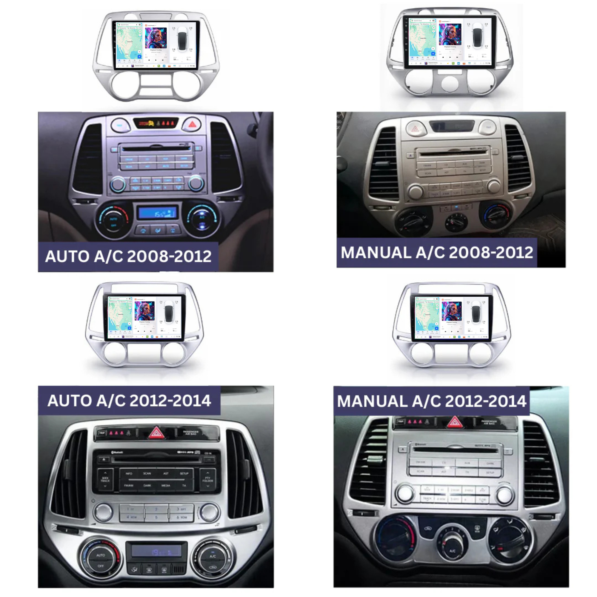 DUDU7 Hyundai i20 2008-2014 Head Unit Car Stereo | Apple CarPlay & Android Auto