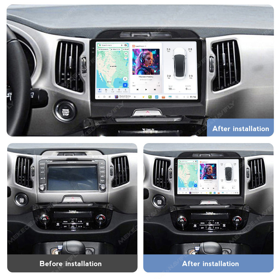 DUDU7 Kia Sportage 2010-2015 Head Unit Car Stereo | Apple CarPlay & Android Auto