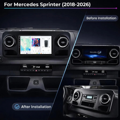 DUDU7 Mercedes Sprinter 2018-2026 Head Unit Car Stereo | Apple CarPlay & Android Auto