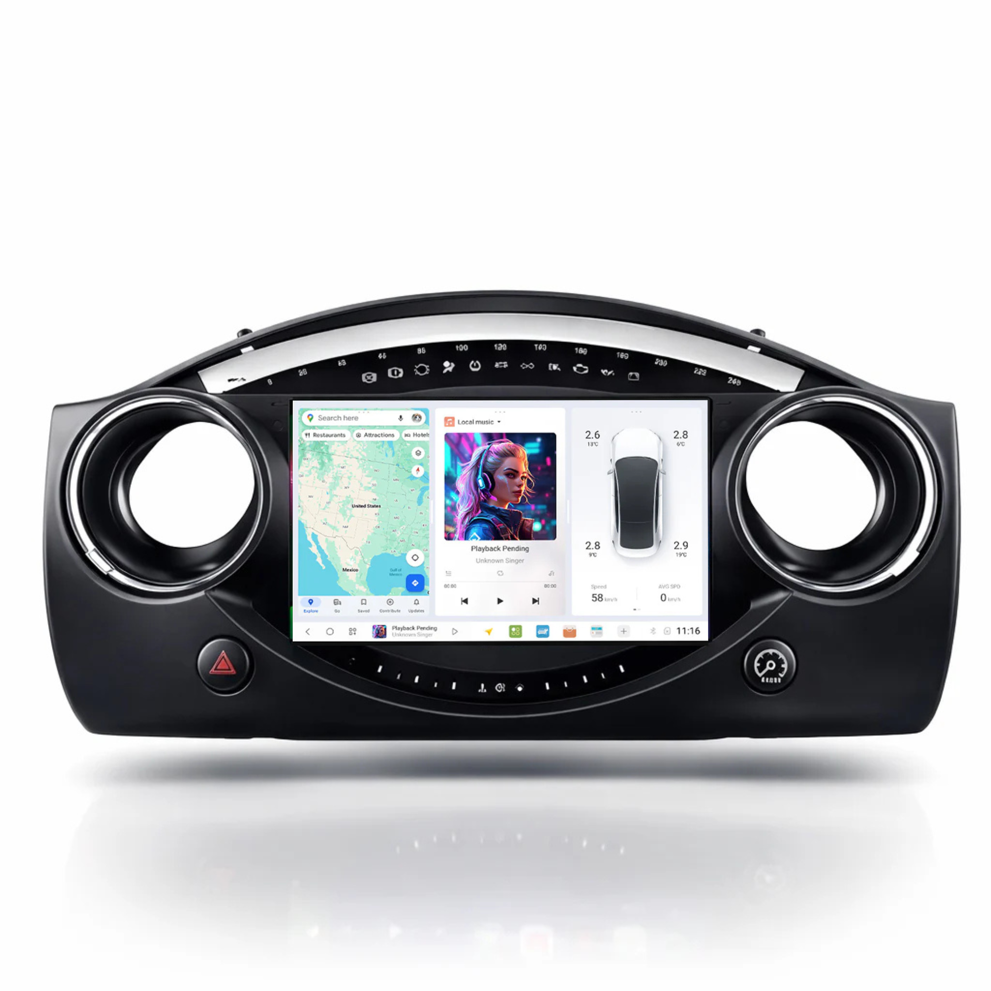 DUDU7 Mini Convertible Cooper Hatch 2002-2008 Head Unit Car Stereo | Apple CarPlay & Android Auto