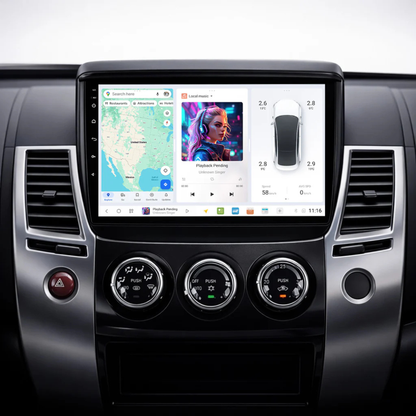 DUDU7 Mitsubishi L200 & Pajero 2008-2016 Head Unit Car Stereo | Apple CarPlay & Android Auto