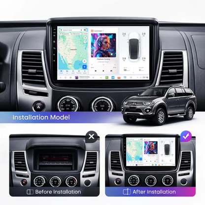 DUDU7 Mitsubishi L200 & Pajero 2008-2016 Head Unit Car Stereo | Apple CarPlay & Android Auto