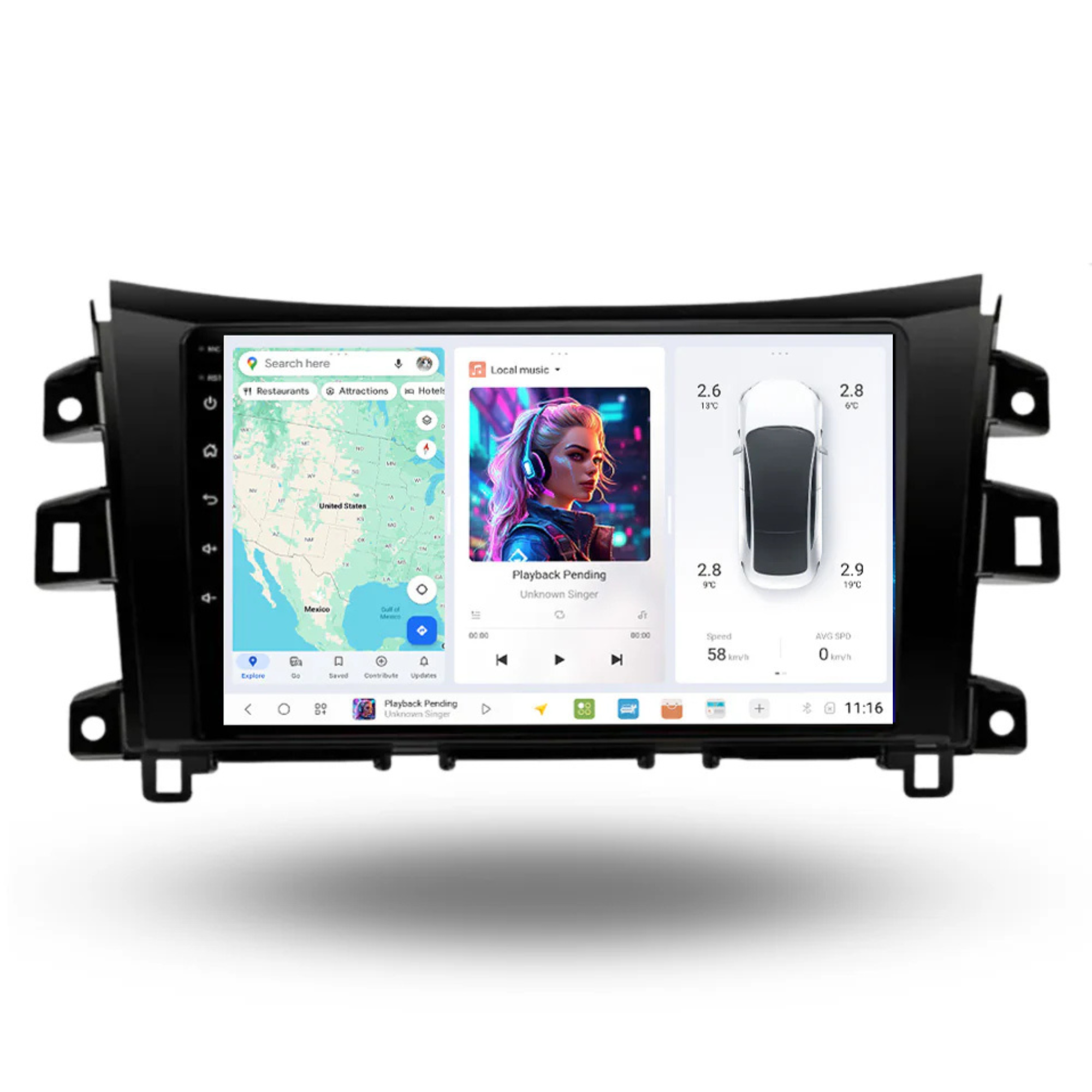 DUDU7 Nissan Navara 2015-2022 Head Unit Car Stereo | Apple CarPlay & Android Auto