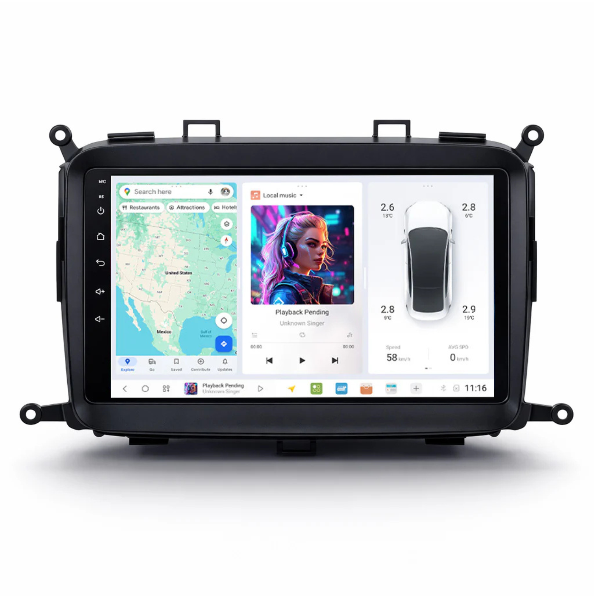DUDU7 Kia Carens 2013-2018 Head Unit Car Stereo | Apple CarPlay & Android Auto