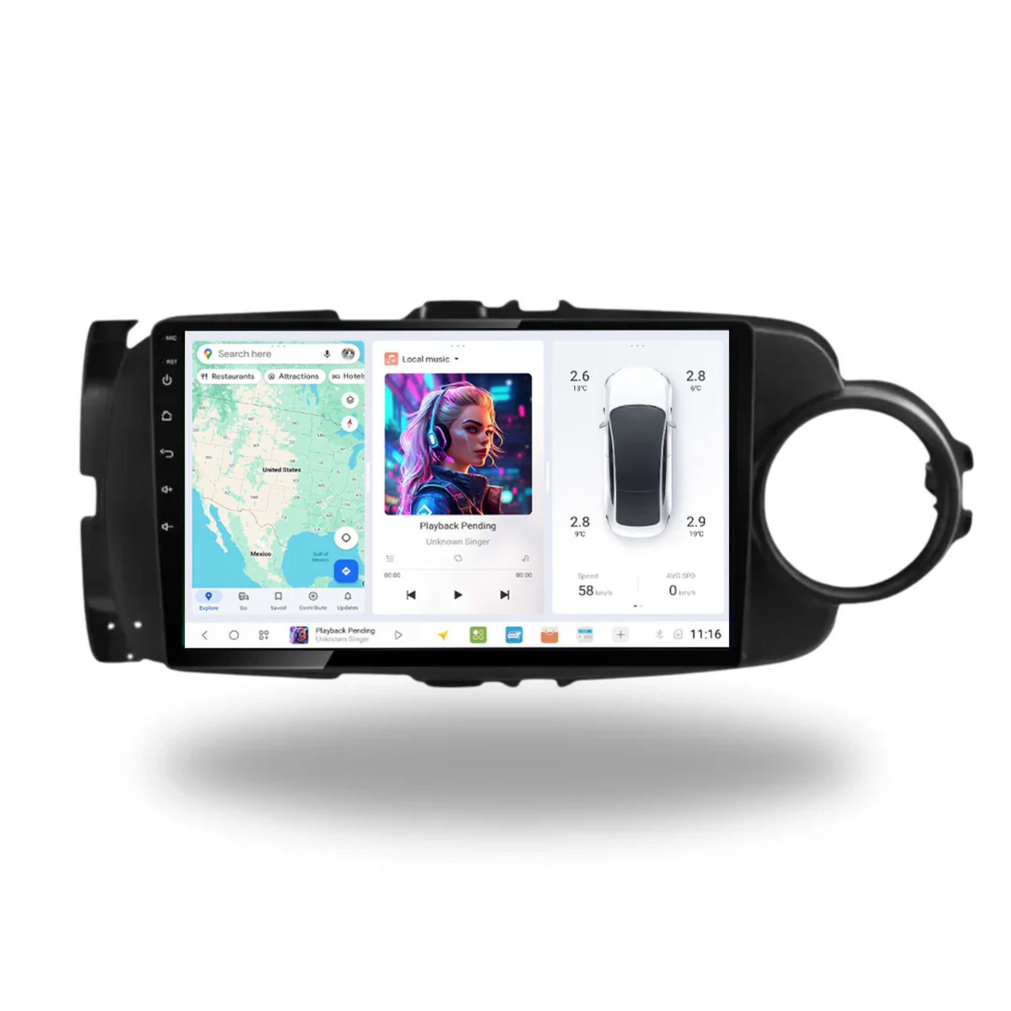 DUDU7 Toyota Yaris 2012-2017 Head Unit Car Stereo | Apple CarPlay & Android Auto RHD