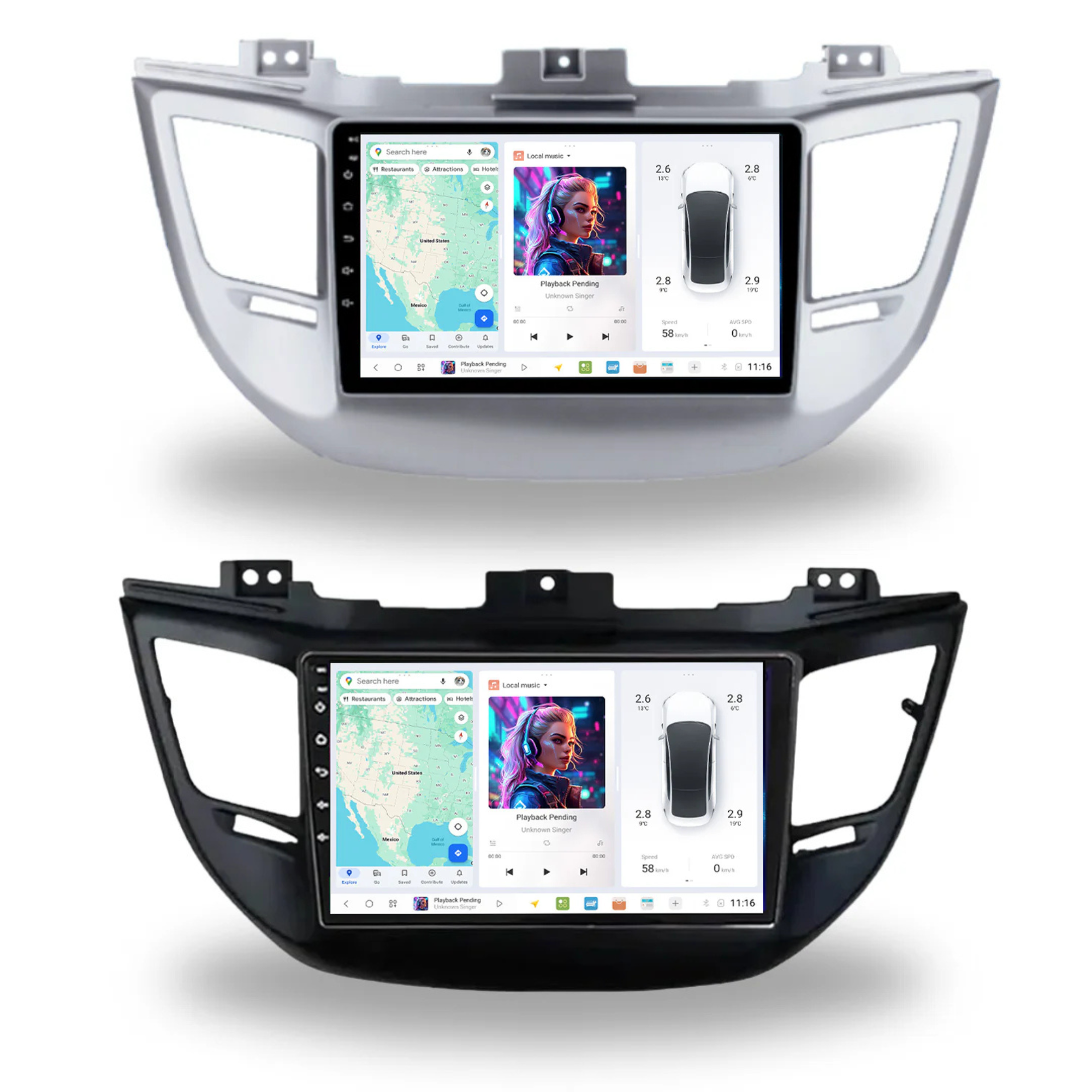 DUDU7 Hyundai ix35 Tucson 2015-2018 Head Unit Car Stereo | Apple CarPlay & Android Auto
