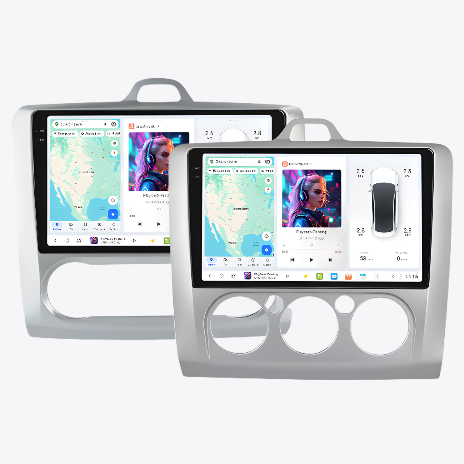 DUDU7 Ford Focus 2004-2011 Head Unit Car Stereo | Apple CarPlay & Android Auto