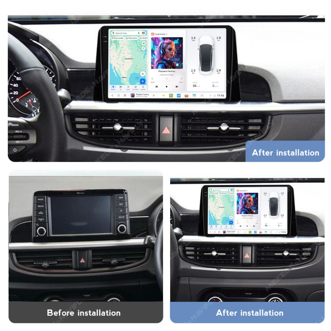 DUDU7 Kia Picanto 2017-2020 Head Unit Car Stereo | Apple CarPlay & Android Auto