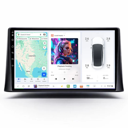 DUDU7 Peugeot Partner & Citroen Berlingo & Vauxhall Combo 2018-2024 Head Unit Car Stereo | Apple CarPlay & Android Auto