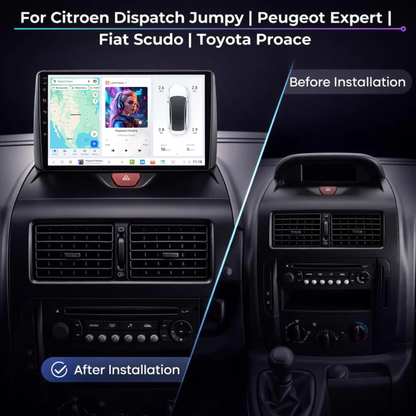 DUDU7 Citroen Jumpy & Peugeot Expert & Fiat Scudo & Toyota Proace 2007-2016 Head Unit Car Stereo | Apple CarPlay & Android Auto
