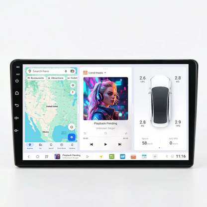 DUDU7 Citroen Nemo & Peugeot Bipper & Fiat Fiorino Qubo 2008-2018 Head Unit Car Stereo | Apple CarPlay & Android Auto