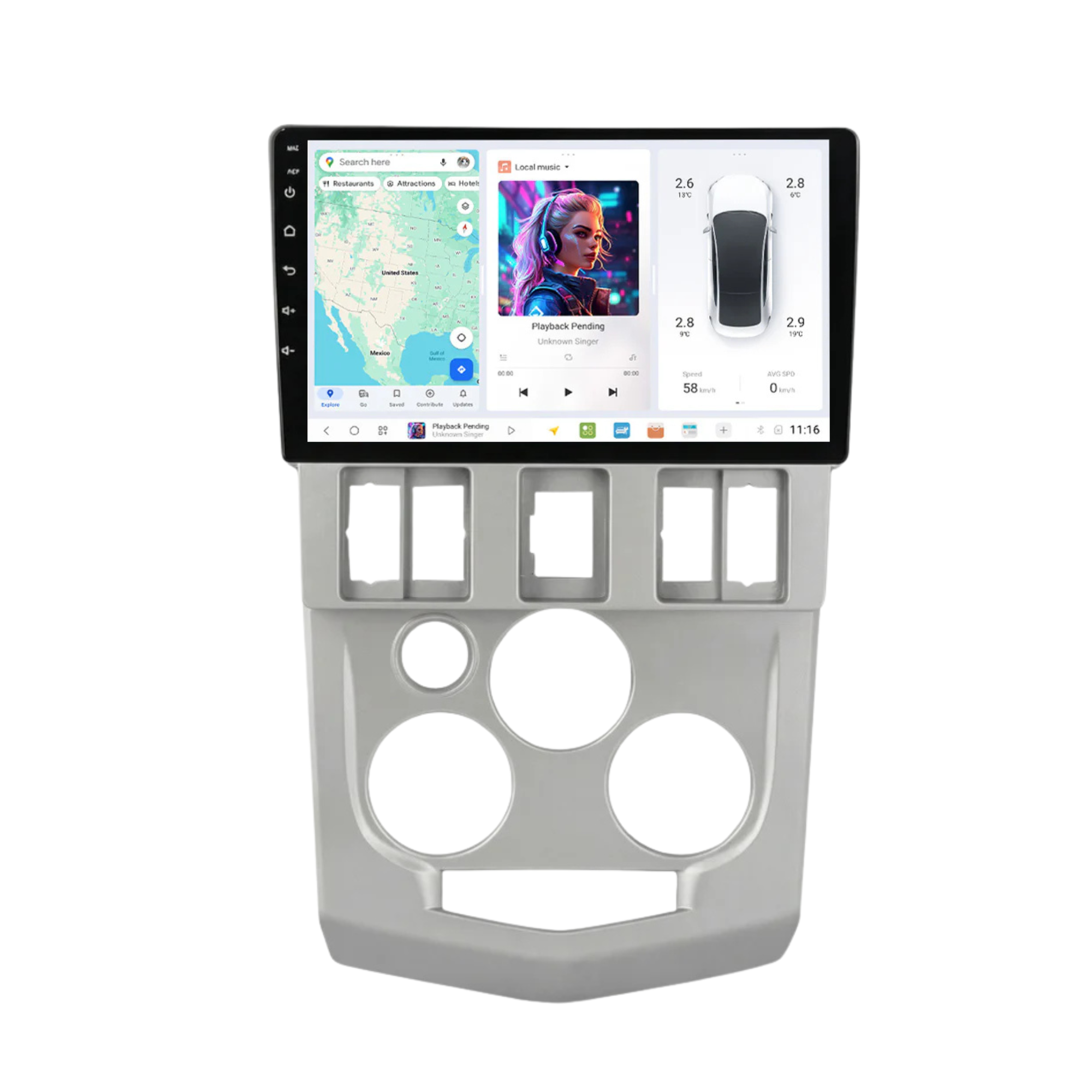 DUDU7 Dacia Logan 2004-2009 Head Unit Car Stereo | Apple CarPlay & Android Auto