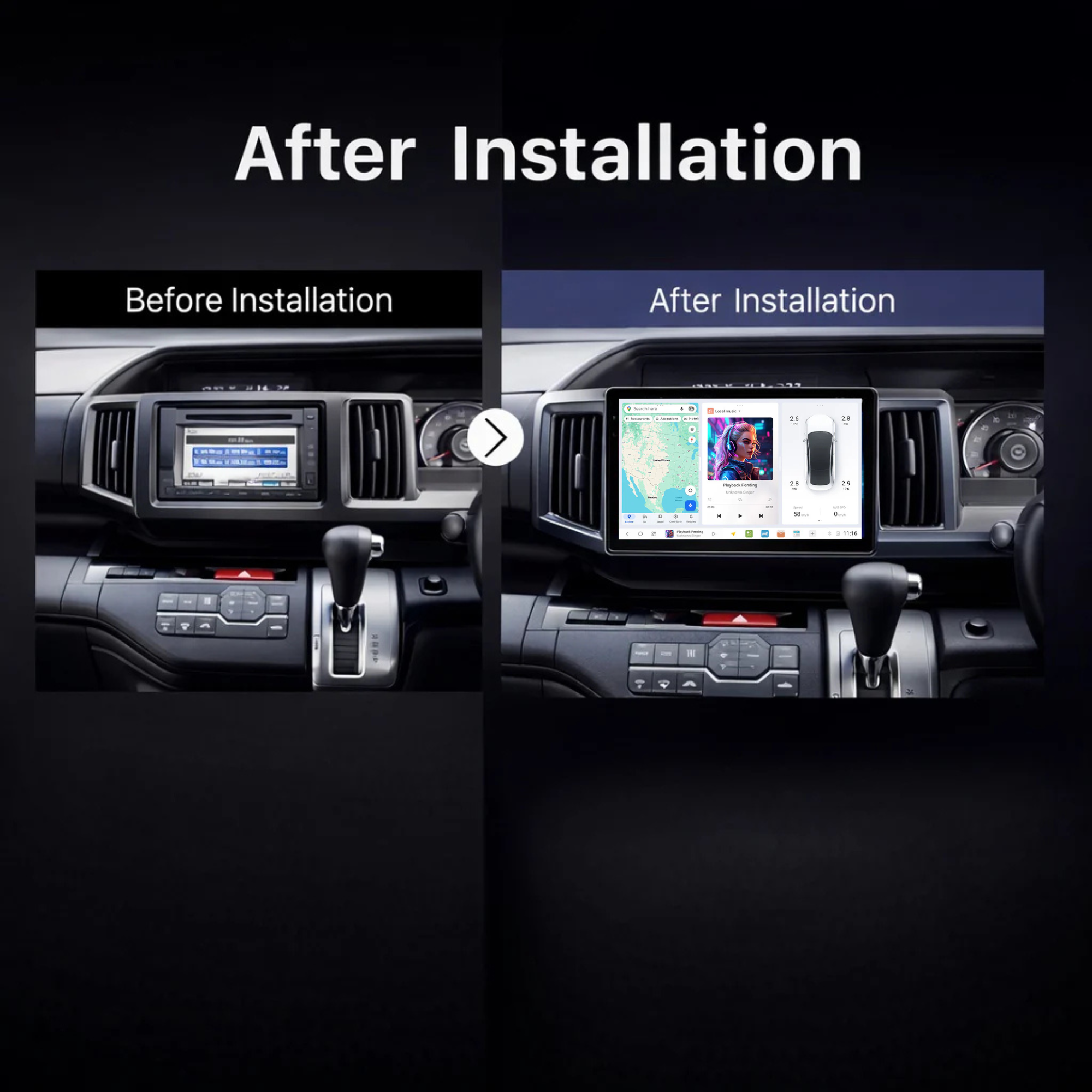 DUDU7 Honda Stepwgn 2009-2015 RHD Head Unit Car Stereo | Apple CarPlay & Android Auto