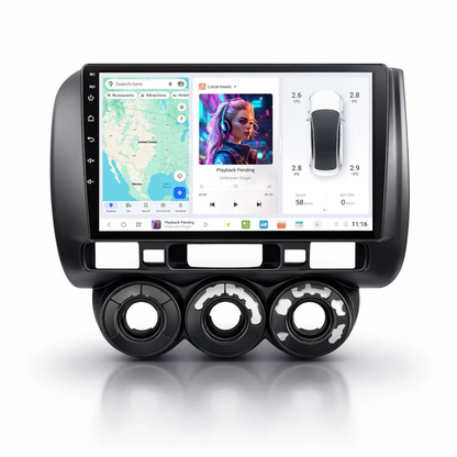 DUDU7 Honda Jazz & Fit 2002-2007 Head Unit Car Stereo | Apple CarPlay & Android Auto